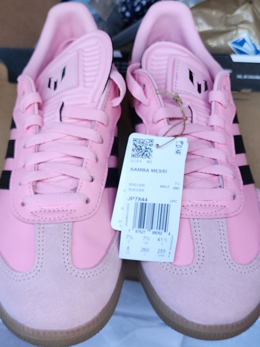 adidas Pink Samba Messi Women's Indoor Sneakers